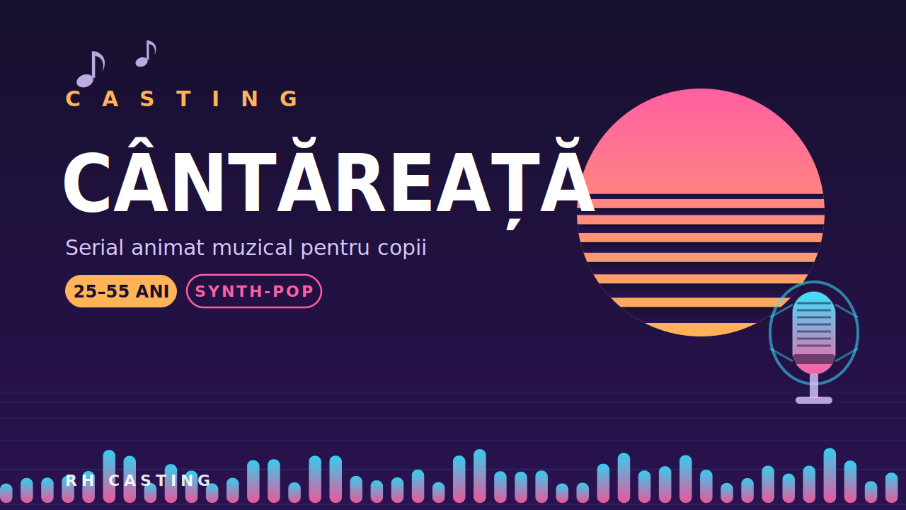 Voce feminină care cântă — serial animat muzical pentru copii