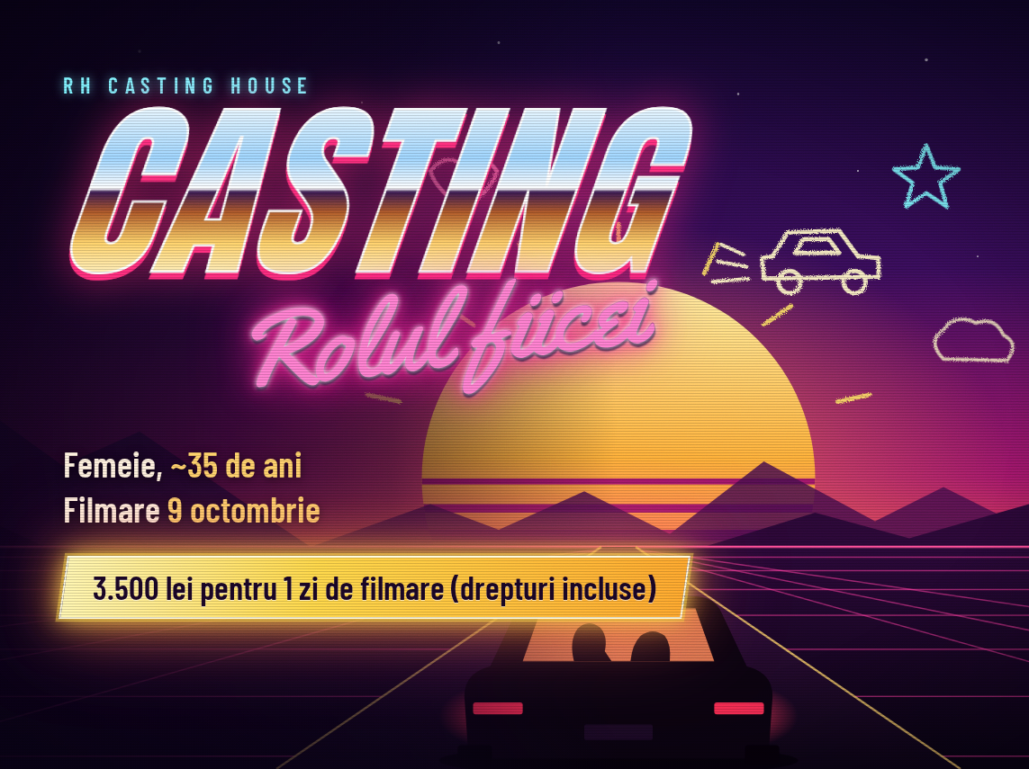 Casting reclamă carburant – rol feminin